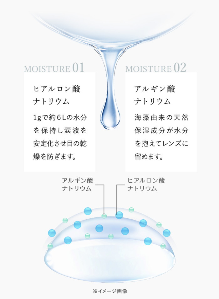 ダブルモイスチャーはヒアルロン酸ナトリウムとアルギン酸ナトリウム