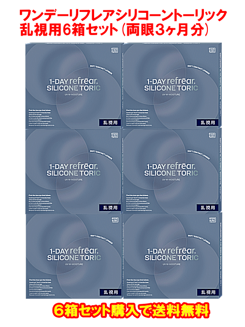 乱視用ワンデーリフレアシリコーントーリック6箱セット