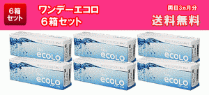 ワンデーエコロ6箱セット