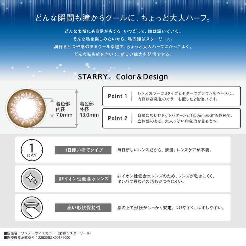 スターリーのデザインと特徴