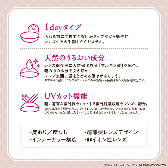 ヒロインメイクワンデーの天然うるおい成分とUVカット機能